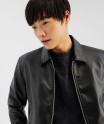 Blouson aviateur en cuir imitation homme